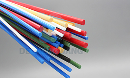 PTFE extruded rods in various colors