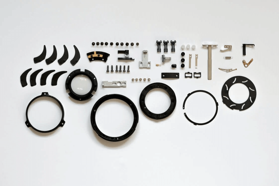 Assorted machinery parts