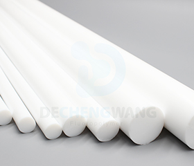 Extruded rods made of PTFE